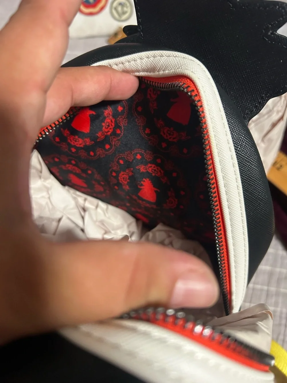 Loungefly Queen of Hearts Multi-Color Mini Backpack